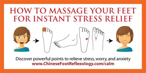 how to massage your feet for instant stress relief