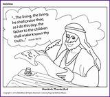 Coloring Hezekiah Thanks Biblewise Kids Pages Fun God Children sketch template