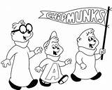 Coloring Pages Alvin Chipmunks Kickin Kids Disney Xd Cartoons sketch template