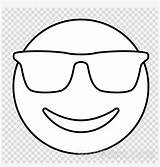 Emoji Cool Colouring Coloring Pages Clipart Book Pngkit sketch template