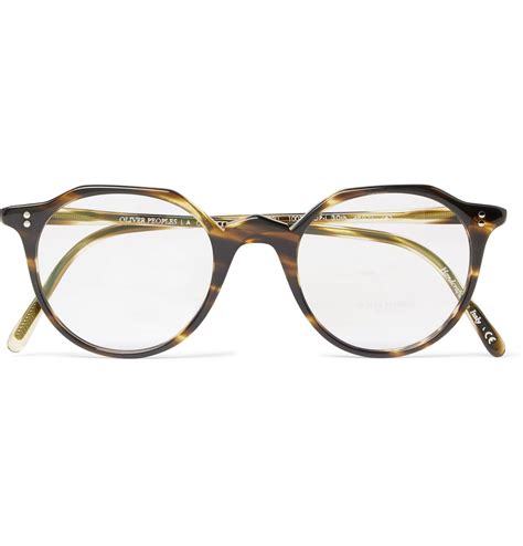 Oliver Peoples Op L 30th Round Frame Tortoiseshell Acetate Optical