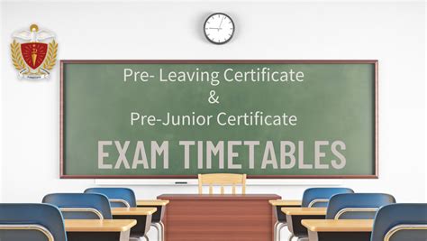 pre leaving pre junior cert exam timetables colaiste  spioraid