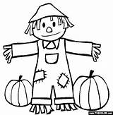 Coloring Fall Pages Sheets Scarecrow Kids Printable Pumpkin Halloween Thanksgiving Print Choose Board Pumpkins sketch template