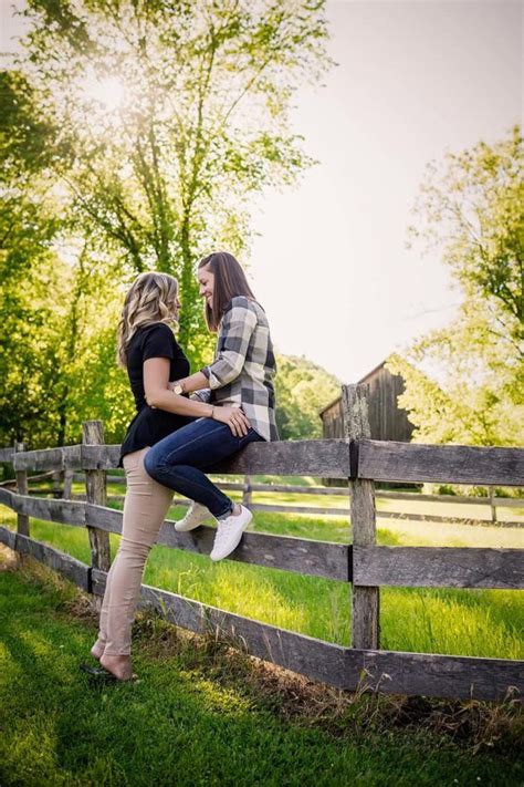 outdoor rustic wisconsin lesbian engagement shoot equally wed cute