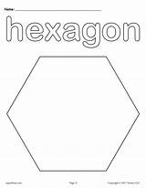 Hexagon Hexágono Hexagono Tracing Mpmschoolsupplies Activities Triangle Supplyme Toddlers sketch template