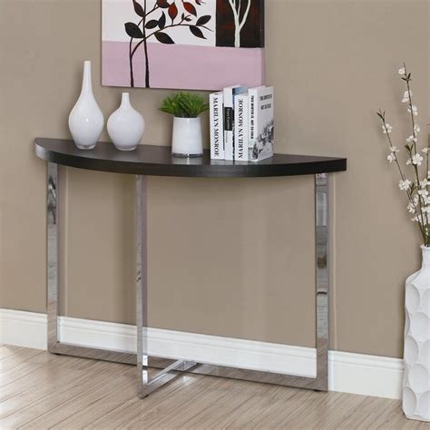 Monarch Specialties Cappuccino Composite Modern Console Table At