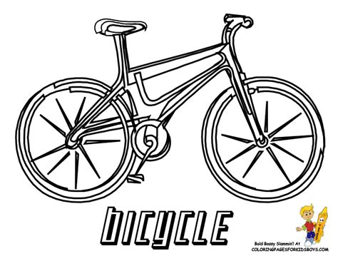 bicycle coloring pages coloring home
