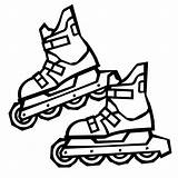 Patines Soy Ruedas Colorear Zapatos Patin Patinaje Inline Patins Skates sketch template