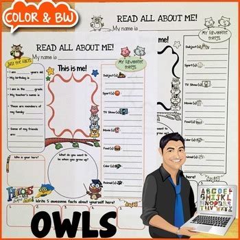 owl themed printable  jasons  classroom tpt