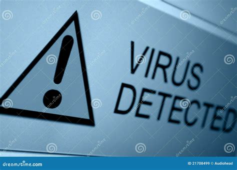 virus detected stock image image  shield hacking