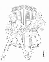 Coloring Doctor Who Pages Tardis Culture Pop Colouring Dr Pond Amy Color Getdrawings Getcolorings Printable Sheets Adult Colorings sketch template