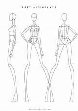 Body Fashion Outline Template Sketch Drawing Figure Female Templates Clothing Woman Sketches Blank Paintingvalley Anime Male Format Poses sketch template