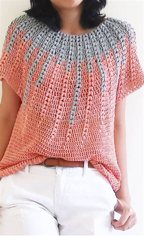 easy and stylish free crochet tops pattern ideas for summer and other