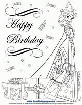 Coloring Birthday Frozen Pages Elsa Disney Happy Princess Printable Party Sheets Getdrawings Search Hat Getcolorings Cast Colorings Face Color Print sketch template