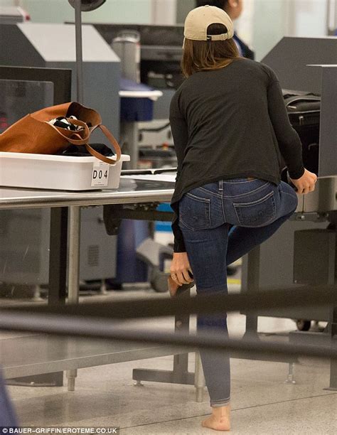 Minka Kelly Is Asked To Remove Her Shoes For Airport Security