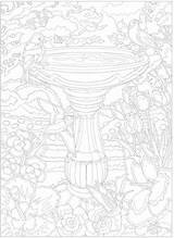 Color Number Coloring Garden Dover Publications Welcome Doverpublications Pages sketch template