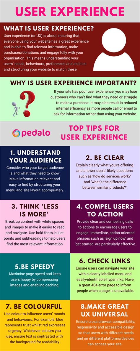 tips  great user experience optimise ux infographic