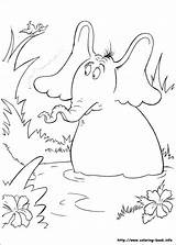Horton Hears Kolorowanki Seuss Ortone Aime Jungle Desenhos Ausdrucken Ausmalbilde Kleurplaten Worksheet Coloriez Dzieci Coloriages Websincloud sketch template
