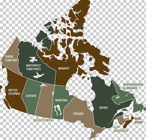 Provinces And Territories Of Canada United States Map Png Clipart