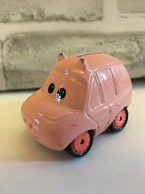 disney pixar cars supercharged hamm  pink pig piggy bank diecast toy