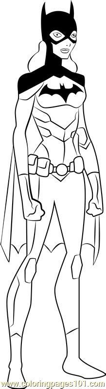 batgirl coloring page  kids  young justice printable coloring