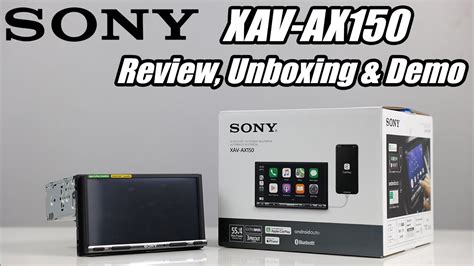 sony xav ax review unboxing  demonstration youtube