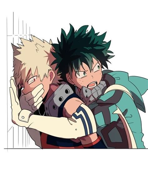 bakugou katsuki and midoriya izuku my hero hero