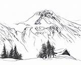 Dibujos Colorare Montagne Disegni Coloring Adulti Paesaggi Montagna Innevate Montana Montañas Montaña Paisaje Nevadas Relacionada sketch template