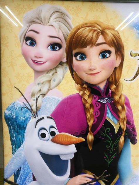 elsa and anna on a japanese ad frozen photo 38727441 fanpop