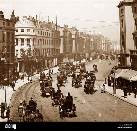 regent street london victorian period stock photo royalty  image