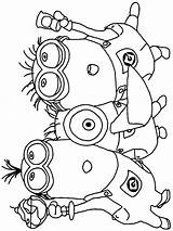 Minion Pages Bob Coloring Color Minions Getcolorings Printable Getdrawings sketch template