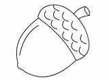 Acorn Coloring Pages Leaf Fall Acorns Template Board Leaves Crafts Autumn Choose sketch template