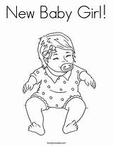 Baby Coloring Newborn Pages Getcolorings Printable sketch template