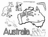 Preschool Printables Australia Coloring Australian Pages Sheets Animal Preschoolmom Abc Map Theme Animals Aussie Kindergarten sketch template