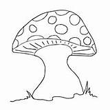 Mushroom Coloring Pages Printable Color Pritable Top Toad Shape Getcolorings Elf sketch template