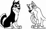 Balto Coloring Steele Wolf Wecoloringpage Pages sketch template