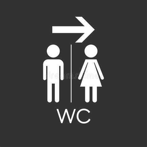 wc toilet flat vector icon stock vector illustration of label icon