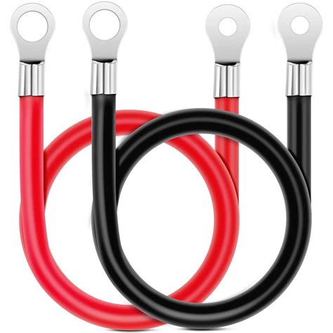 nilight  awg   battery power inverter cables  terminalsred black tinned copper