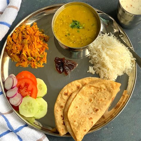 north indian vegetarian lunch thali  onion  garlic cook  renu