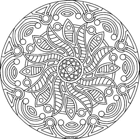 detailed coloring page  adults kids colouring pages mandala