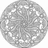 Coloring Pages Detailed Mandala Colouring Kids Adults Printable sketch template