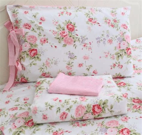 fadfay cotton rose floral print bedding sheet sets  piece california