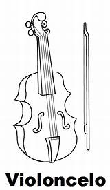 Violoncelo Instrumentos Partilhas Nossas Musicales sketch template