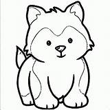 Husky Doge Detective Coloringhome Traceable sketch template