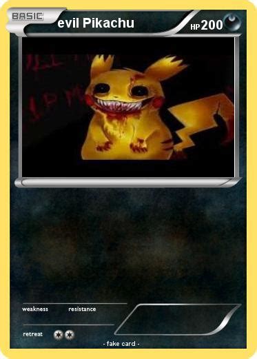 pokemon evil pikachu    pokemon card
