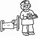 Nurse Outline Cartoon Clipart Coloring Multitasking Clipartbest Vector sketch template