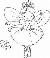 Fairy Coloring Pages Plum Sugar Ballerina Colouring Choose Board Printable sketch template