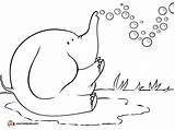 Bubbles Blowing Coloring Sherpa Tracing Elephant Painting Pages Traceable sketch template