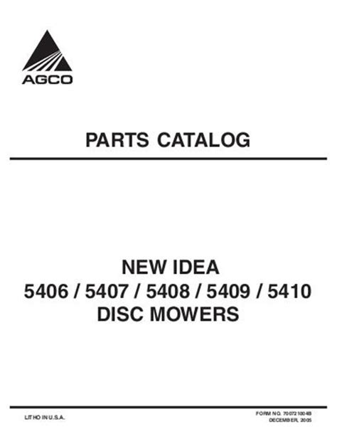 idea  disc mower parts diagram