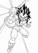 Vegeta Dragon Ball Coloring Ssj4 Gt Pages Dragonball Lineart Drawings Color Comments Library Clipart Deviantart Manga sketch template